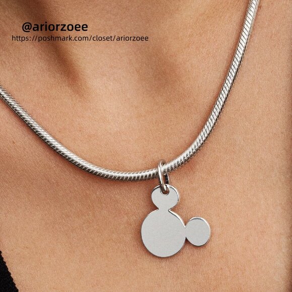 Pandora Disney Mickey Mouse Engravable Dangle Charm - Picture 6 of 6